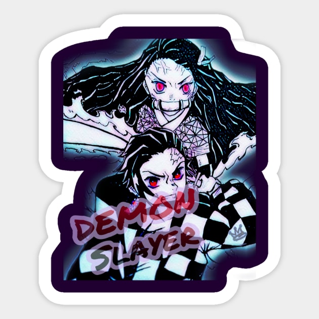 "Demon Slayer" Sticker by GawwdMod3